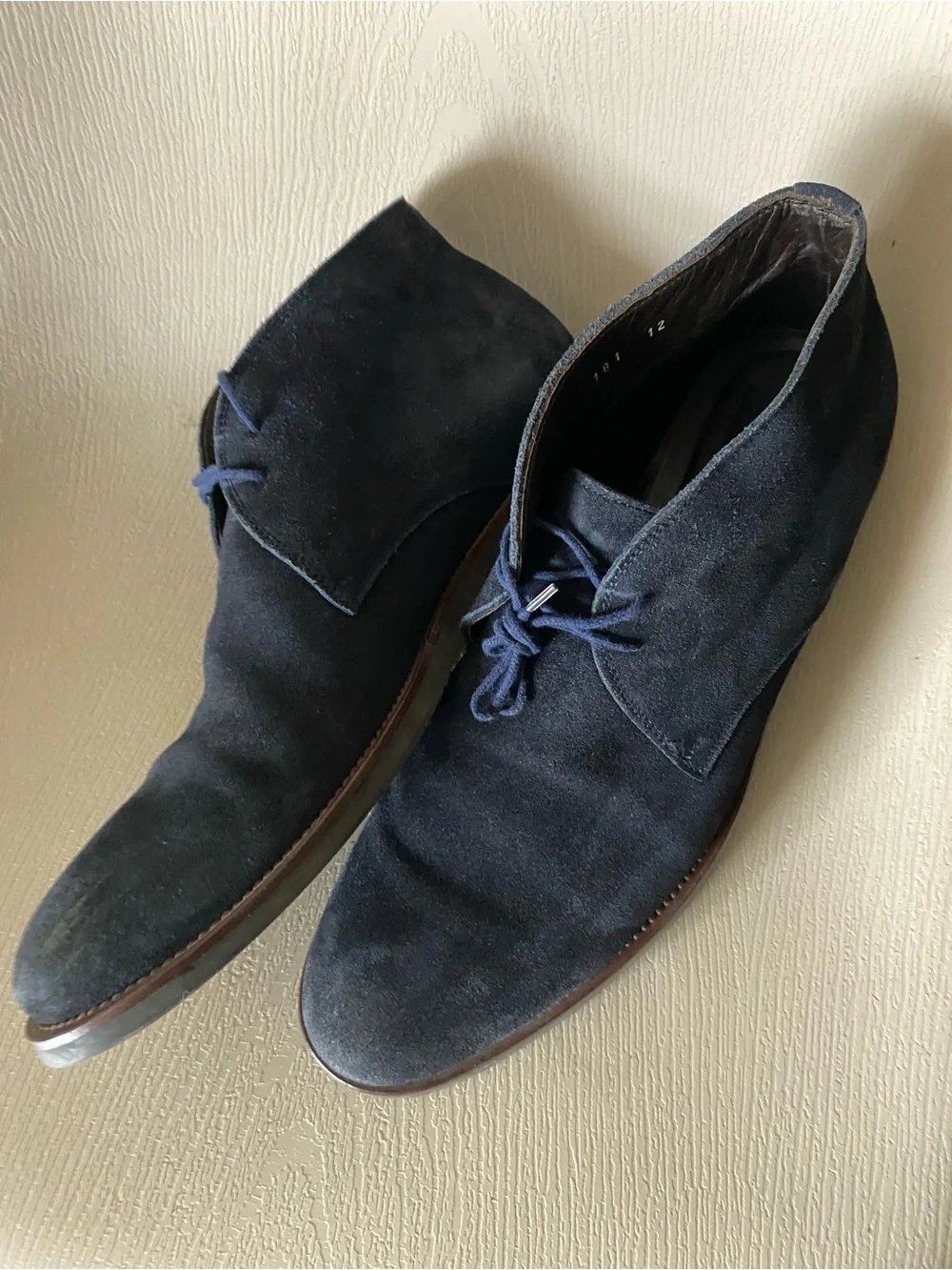 to boot new york blue suede chukka desert boots men size 12